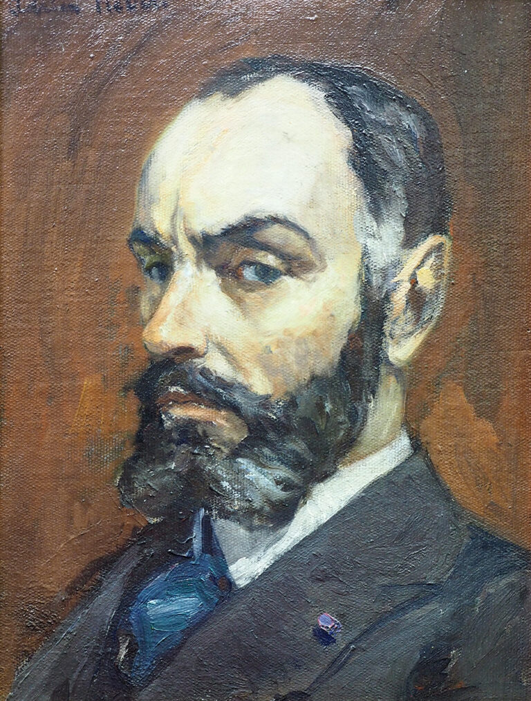 Portrait du Dr Léo Pariseau vers 1921, peint par Adrien Hébert (1890-1967).