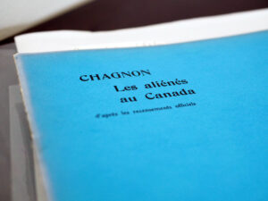 Éloi-Philippe Chagnon. Les aliénés au Canada d'après les recensements officiels. Montréal, 1903.