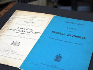 Rapports divers sur les pénitenciers et les institutions asilaires. Début 20e siècle.