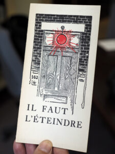Il faut l'éteindre! Réquisitoire contre la prostitution dans le quartier "Red Light". Montréal, 1920.