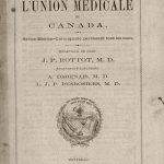 L’Union médicale du Canada, Montréal, 1872.