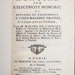 Masars de Cazeles. Mémoire sur l’électricité médicale. Paris, 1780.